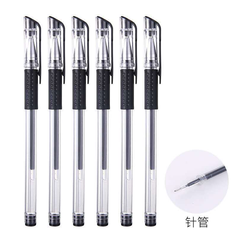 European Standard Black Gel Pen Bullet Tip Office Carbon Signature Pen 0.5 Student Stationery Needle Tip Water-Based Pen Wholesale European Standard Black Gel Pen Bullet Tip Office Carbon Signature Pen 0.5 Student Stationery Needle Tip Water-Based Pen Wholesale